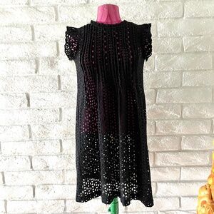 Madewell Navy Blue Eyelet Dress Size XXS